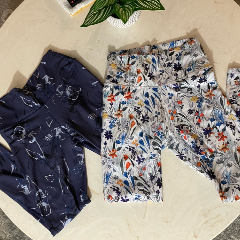 2pr FABLETICS Floral Print Leggings